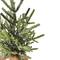 16.5" Unlit Lightly Frosted Artificial Christmas Tree with Rustic Jute Base